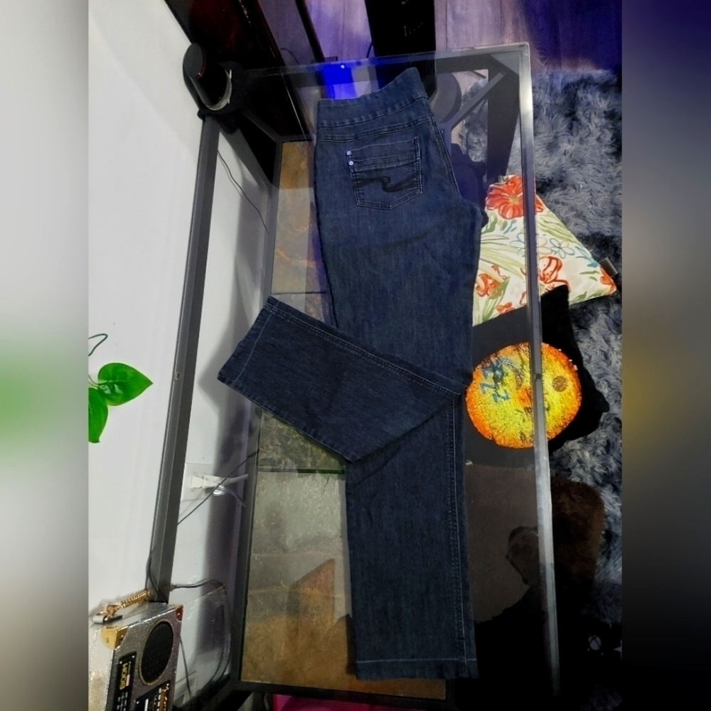 Point ZERO WOMENS BLACK JEANS Size 9/10